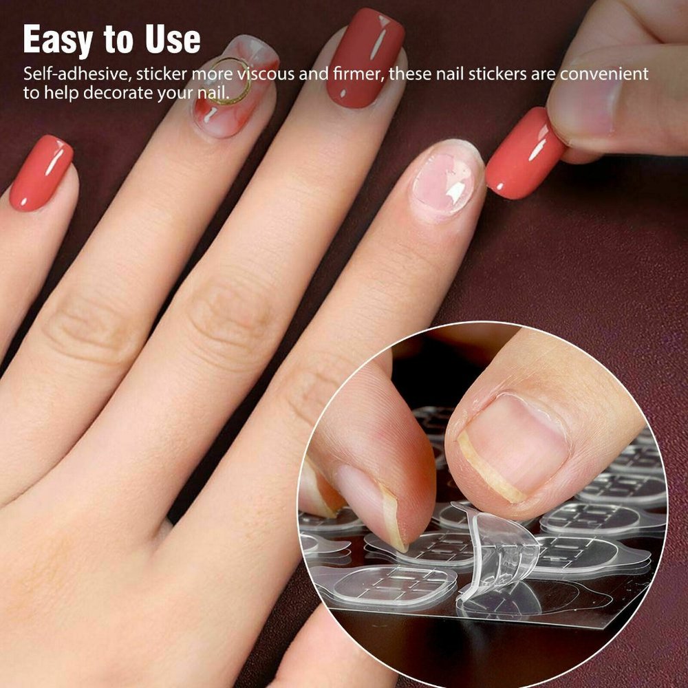5sheet_Double-Sided Nail Glue Tape Sticker Adhesive Nail Tabs for Press on Nails